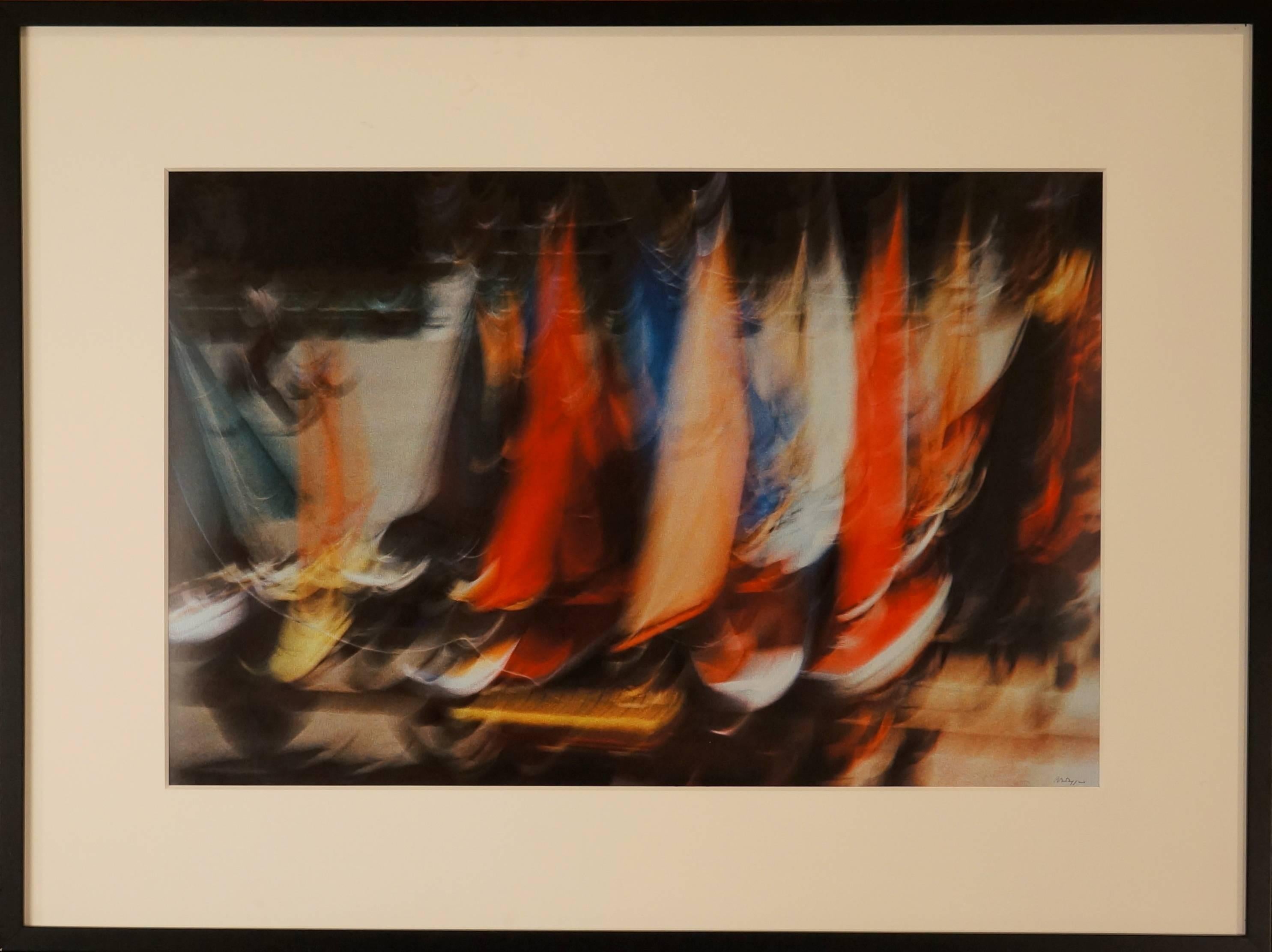 Abstract Print di André Naggar - Composizione fotografica astratta I, 1980 - fotografia, 62x82 cm., incorniciata