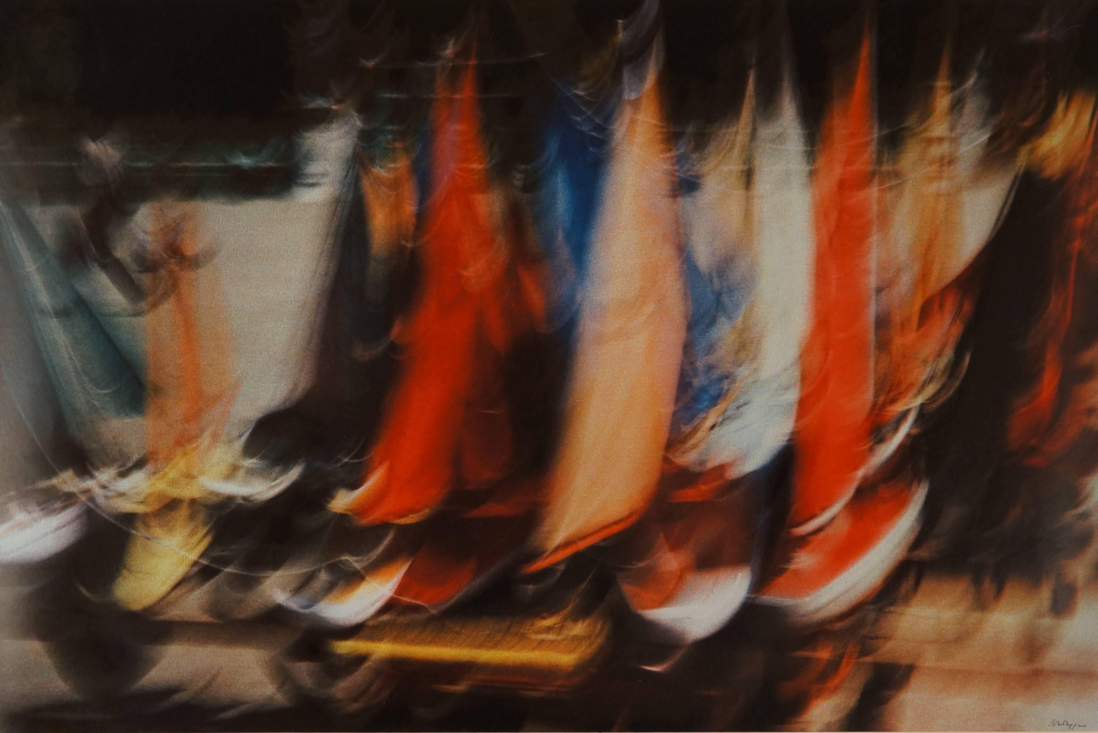 Abstract Photo Composition I, 1980 - photograph, 62x82 cm., framed - Print by André Naggar