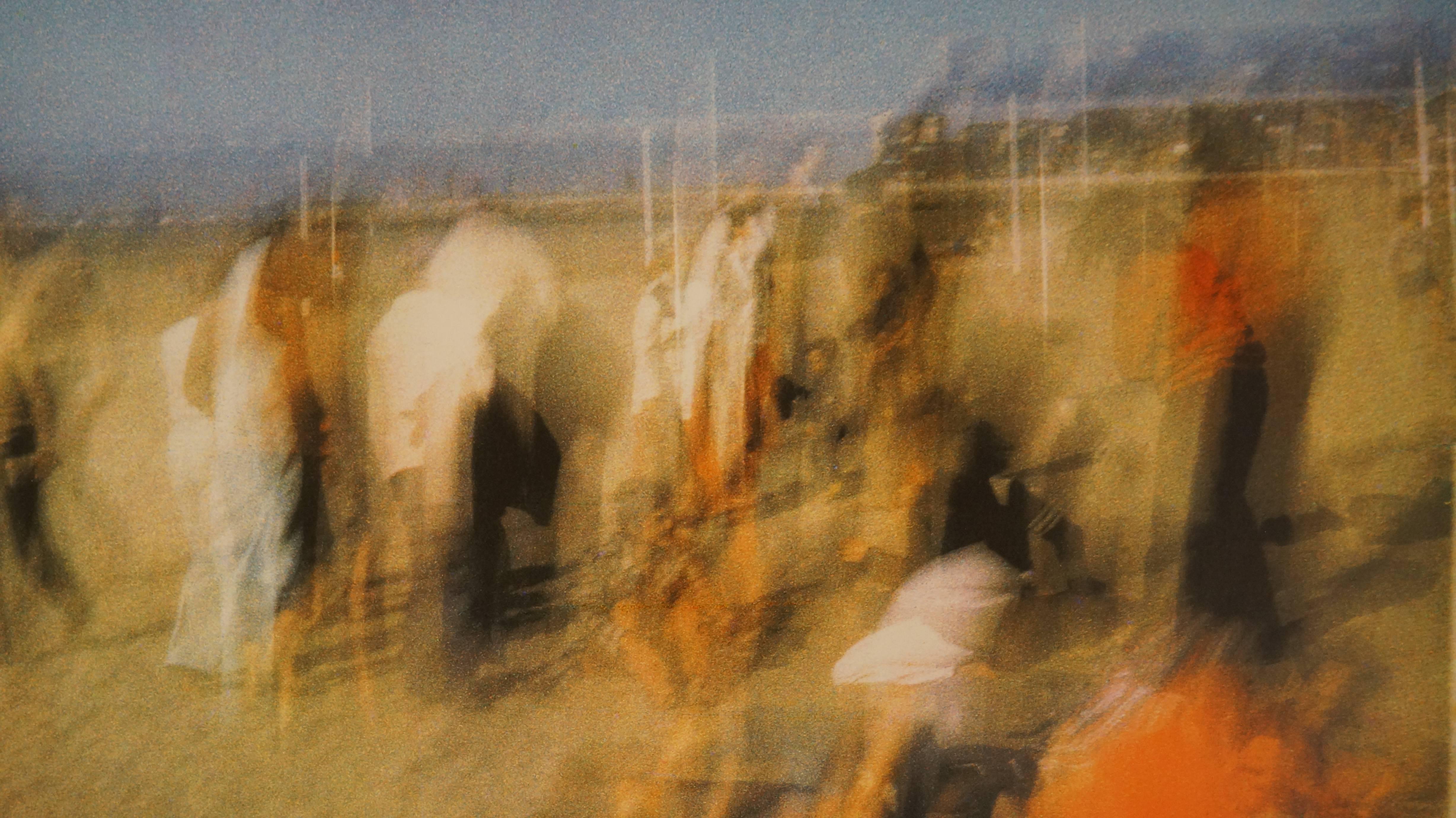 Composition photographique abstraite II, 1980, photographie, 62 x82 cm, encadrée - Marron Abstract Print par André Naggar