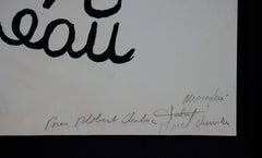 Hommage A Chubac, 1976 - tinta sobre papel, 64x59 cm. enmarcado