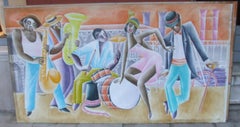 Jazz Panel #4 - gouache, 102x86 cm.