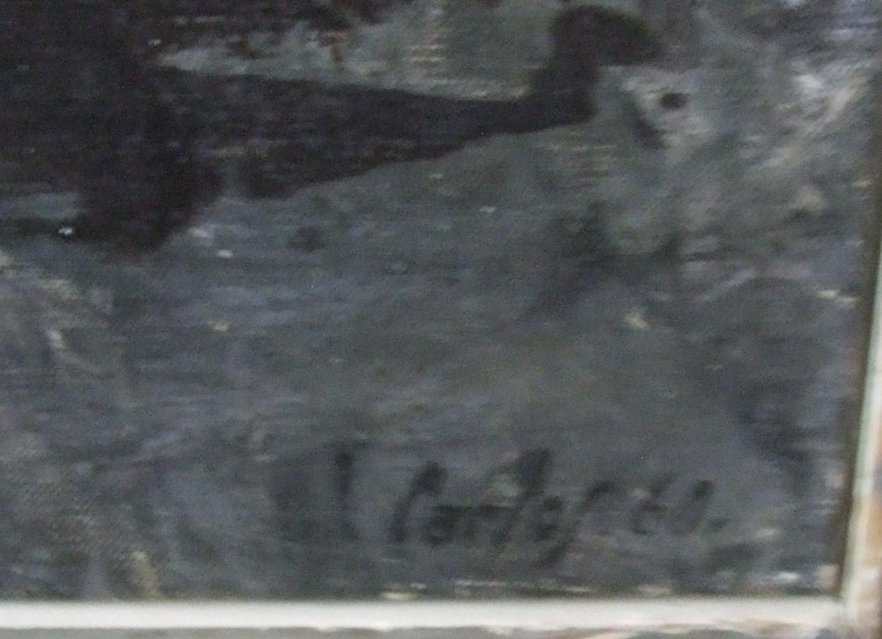 Peinture M.19, 1960 - Olio su tela, 55x77 cm. - Painting Astratto di Carlos Carnero