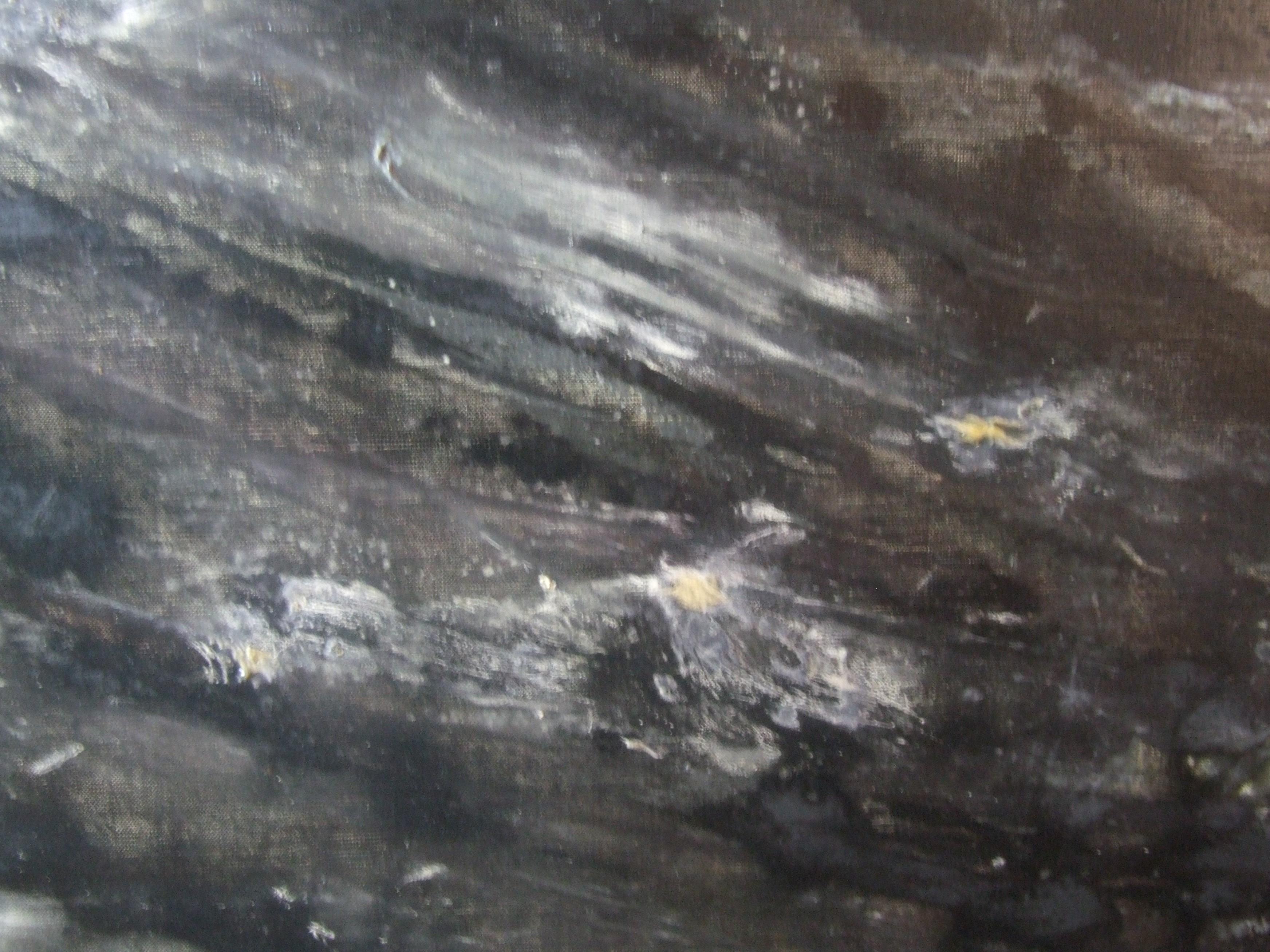 Tafelaufsatz M.19, 1960 - Öl auf Leinwand, 55x77 cm. – Painting von Carlos Carnero