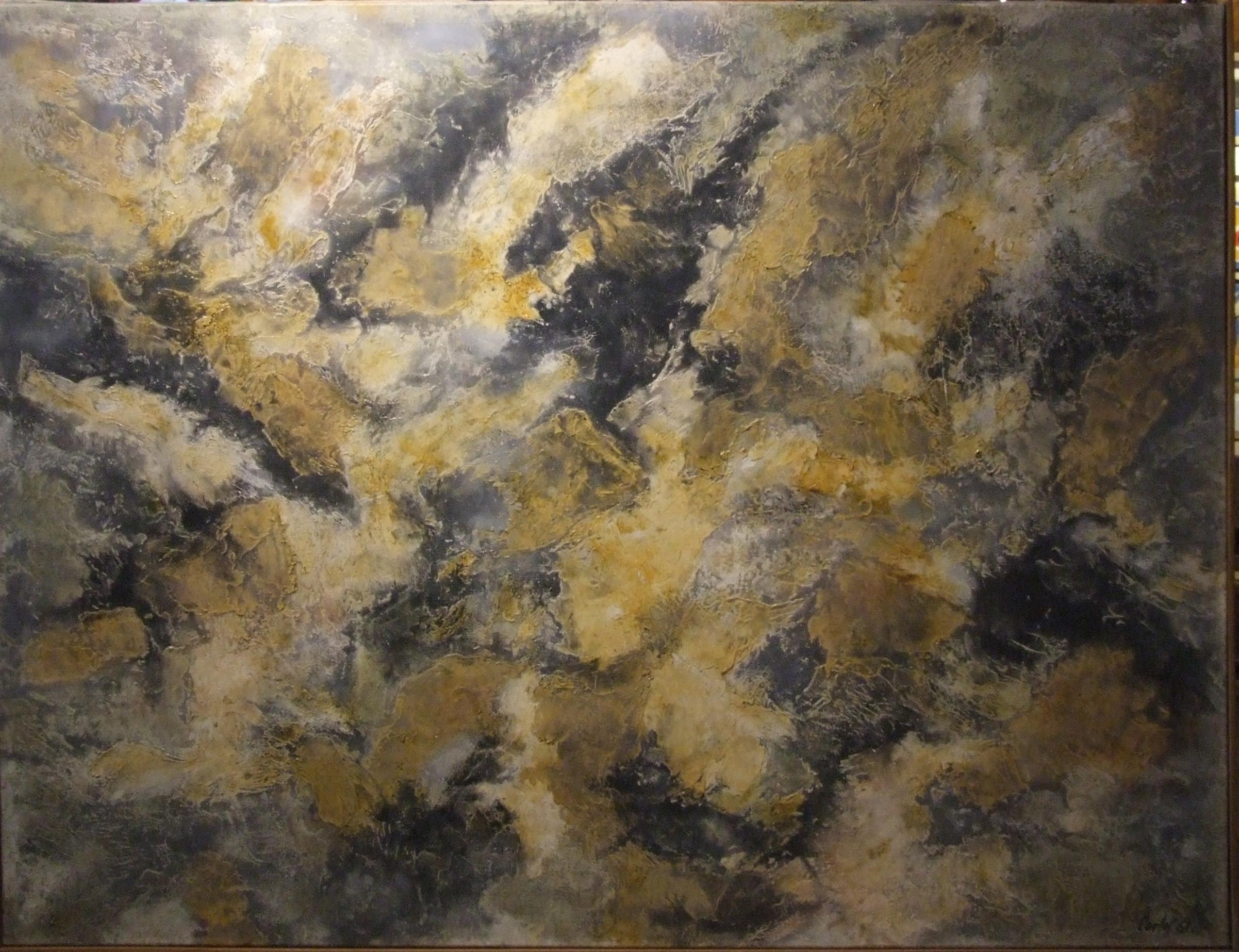 Carlos Carnero Abstract Painting – Leinwand 24, 1961 - Öl auf Leinwand, 89x116 cm.