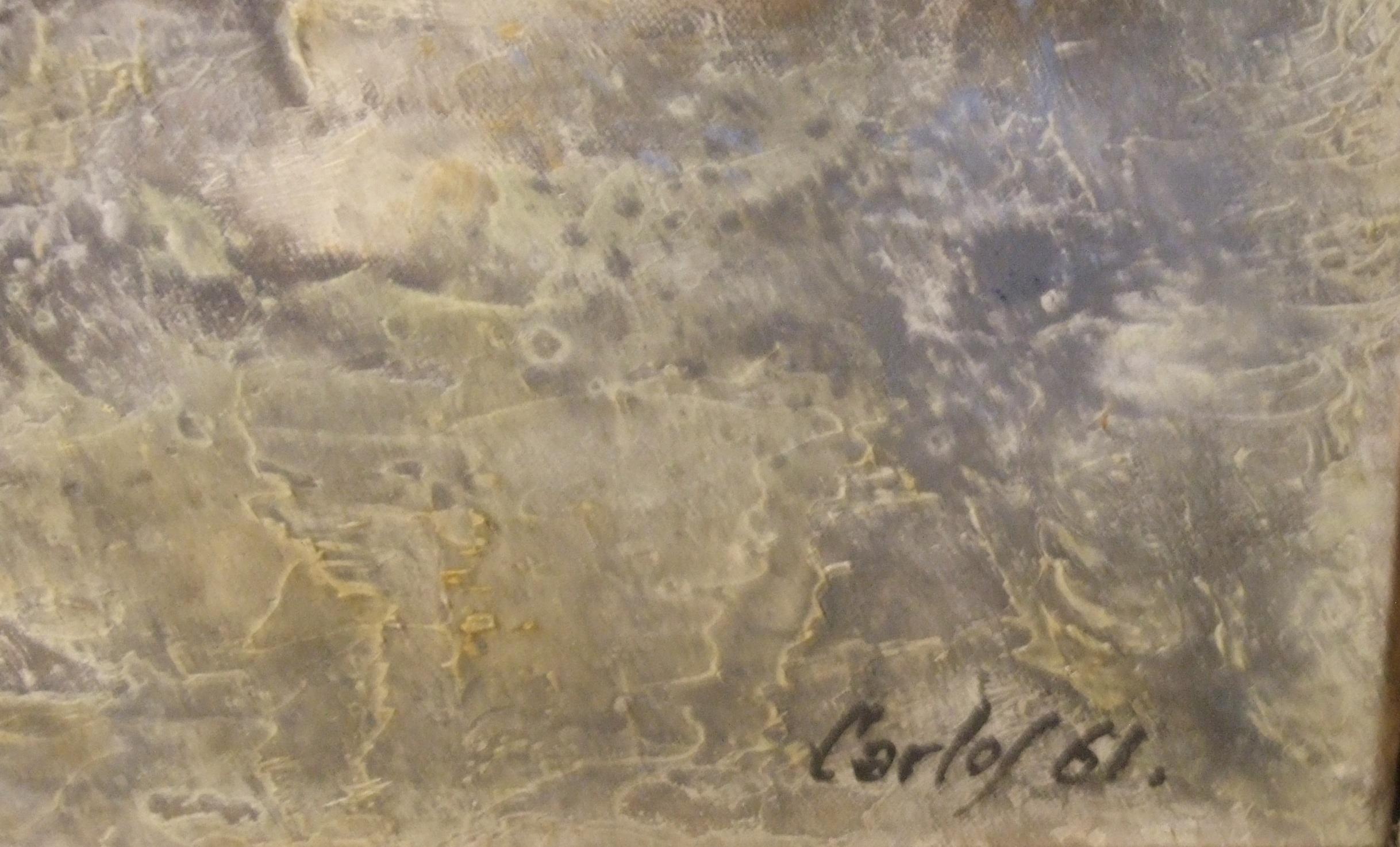 Leinwand 24, 1961 - Öl auf Leinwand, 89x116 cm. – Painting von Carlos Carnero