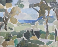Paysage, 1960 - Huile sur toile, 60x73 cm., encadré