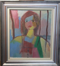 Fille russe, 1983 - Huile sur toile, 55x46 cm., encadré