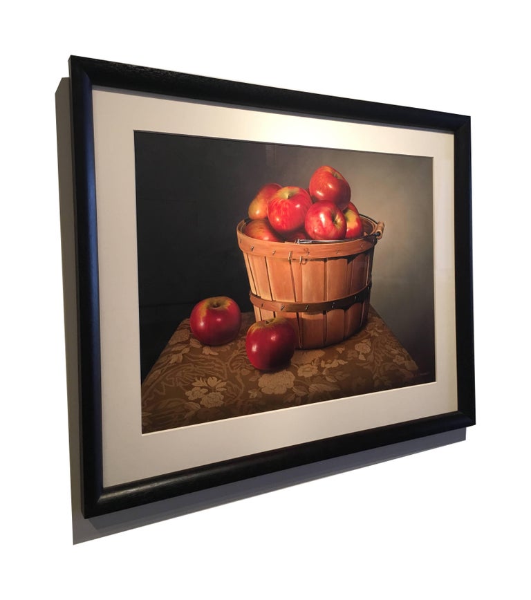 Daniel K. Tennant. Brown and red photorealist stilllife, "A Quarter