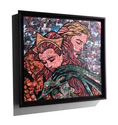 comic book collage "Atlantean Embrace"