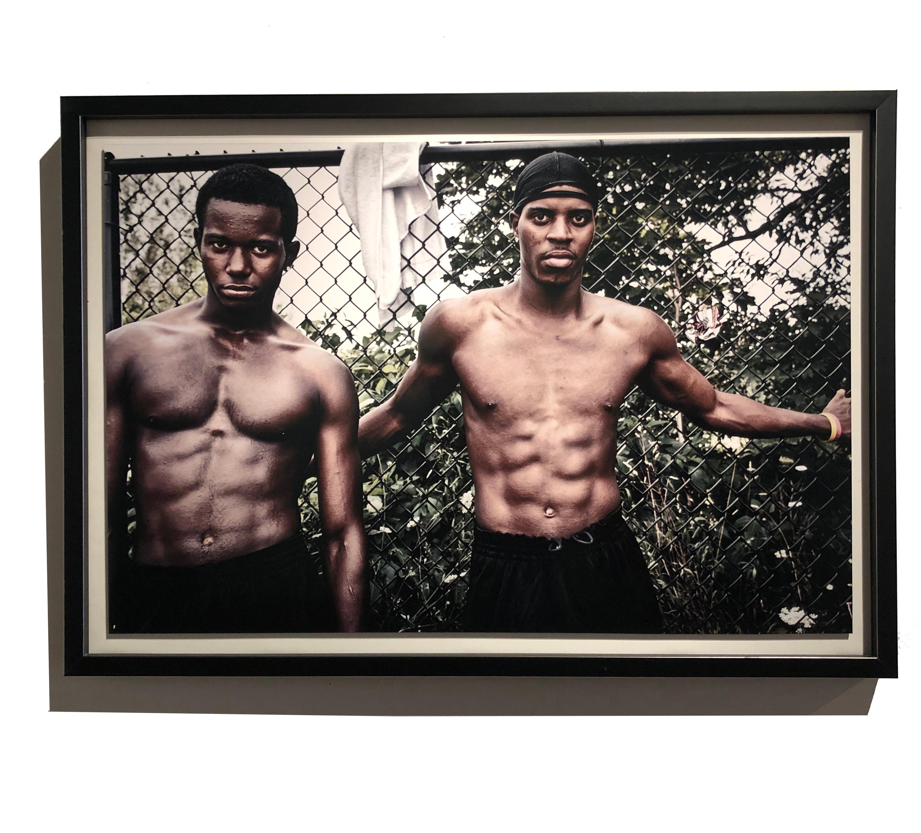Street photography two young men, Ever Onward I, No. 22, C Print - Contemporary Photograph by Tice Lerner