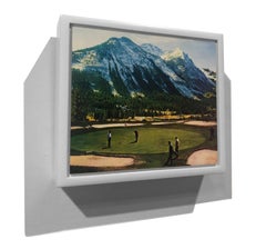 small scale landscape, "Wish You Were Here (Golf Course)", (Photorealism)