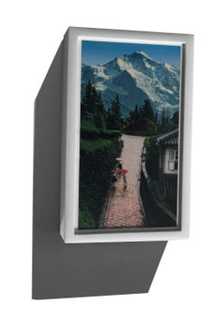 small scale landscape, "Wish You Were Here (Parasol)", (Photorealism)