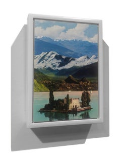 small scale landscape, "Wish You Were Here (Island)", (Photorealism)