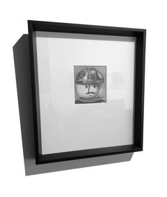 Photorealist graphite drawing, "Construction Worker", Fisher Price Little People