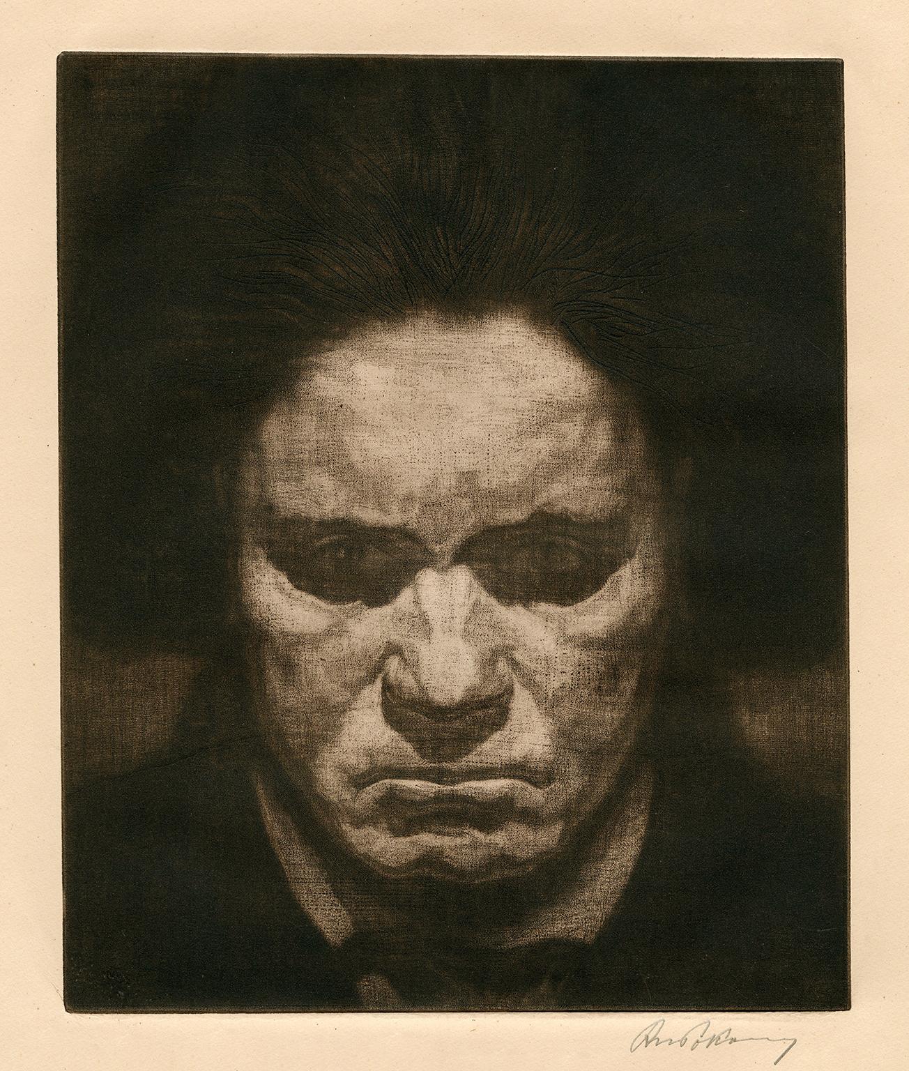 Richard Pokorny Portrait Print - Beethoven