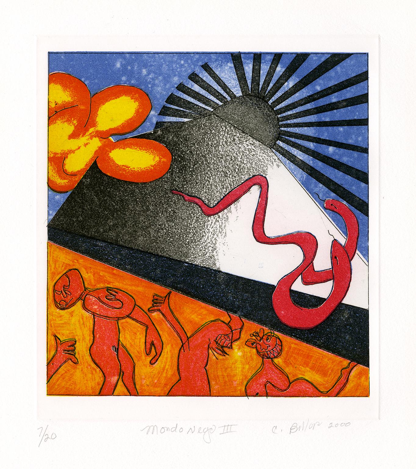 Figurative Print de Camille Billops - Mondo Negro III" - Artista afroamericano