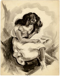 Vintage Untitled (Young Girl Reading)