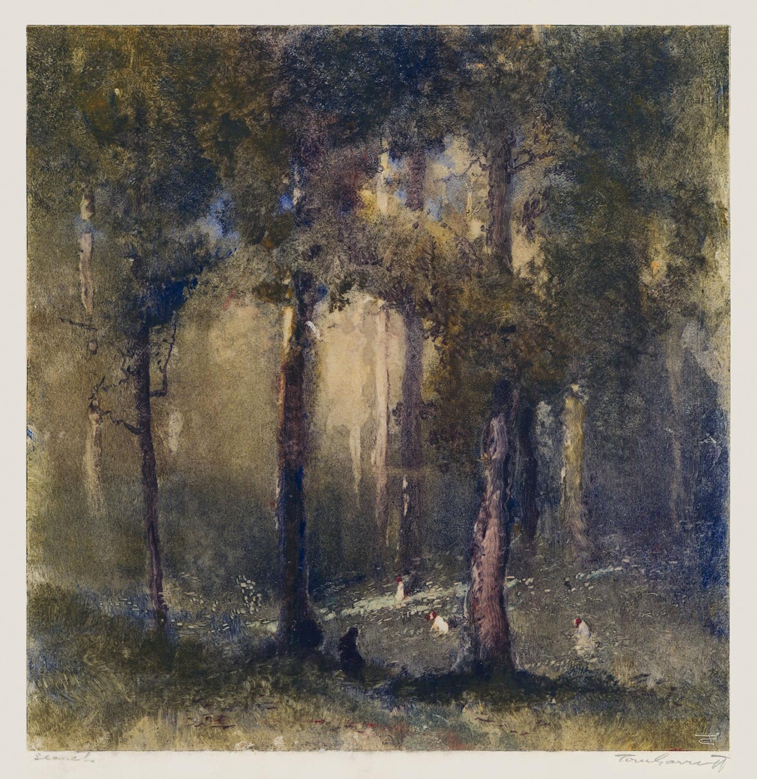 Figurative Print di Thomas Balfour Garrett - Ricerca" - Romanticismo australiano