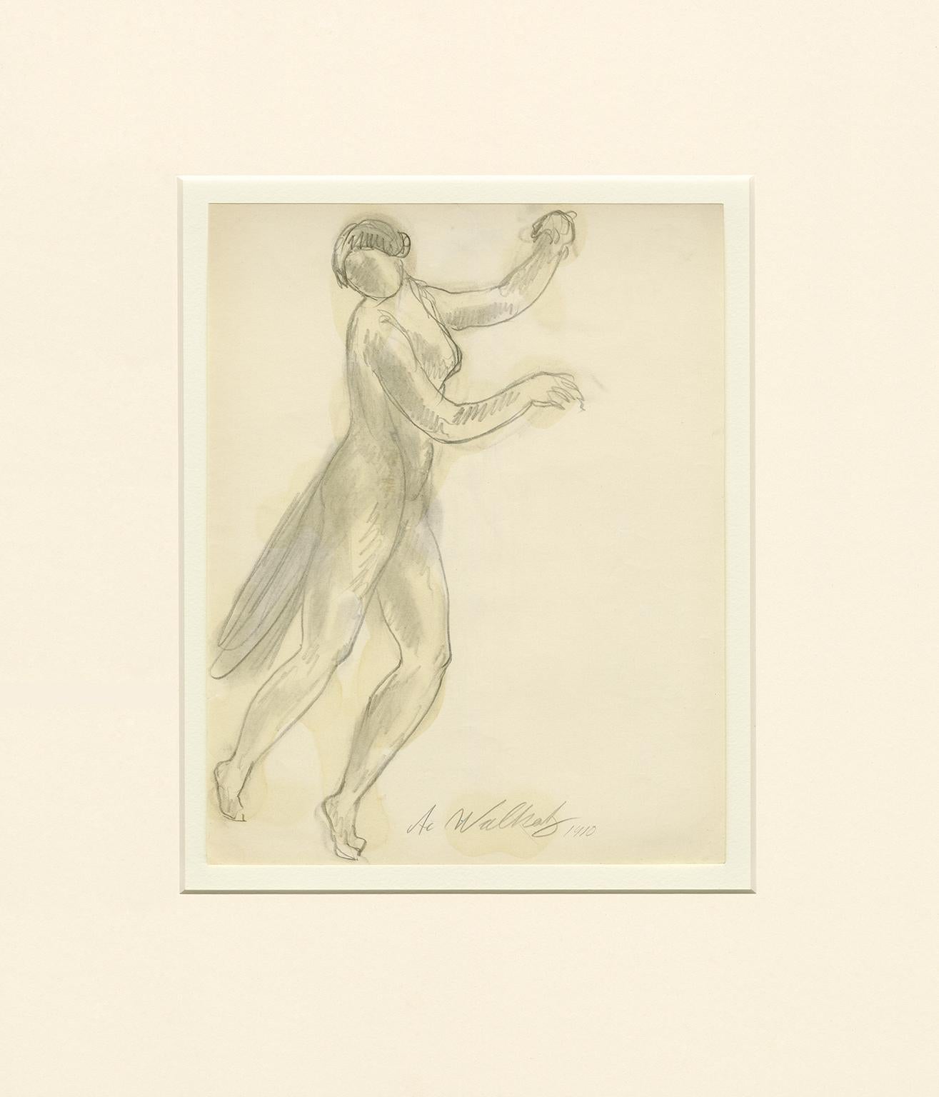 Untitled (Isadora Duncan Dancing 2) - Art by Abraham Walkowitz