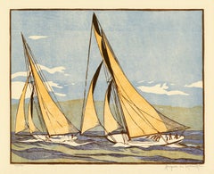 'The Start of the Race' — America's Cup, 1899