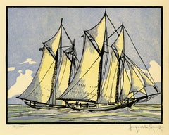 Vintage 'Sappho Passes Livonia' — America's Cup, 1871