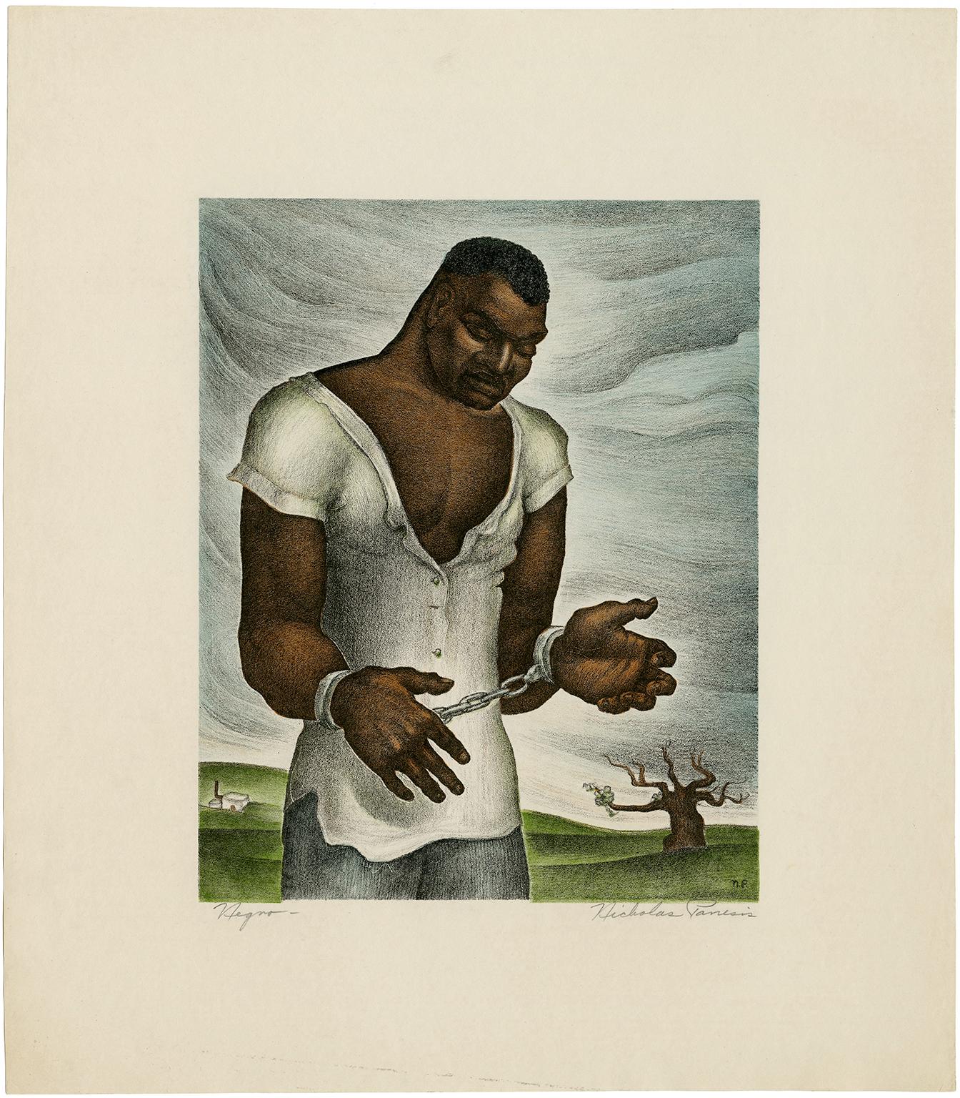 Negro — California WPA - Print by Nicholas Panesis
