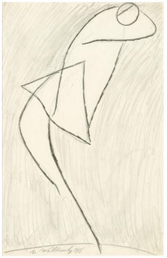 Antique Untitled (Figurative Abstraction of Isadora Duncan #7)