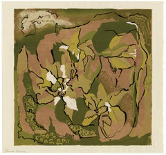Vintage 'China Spring' — Mid-Century Floral Abstraction