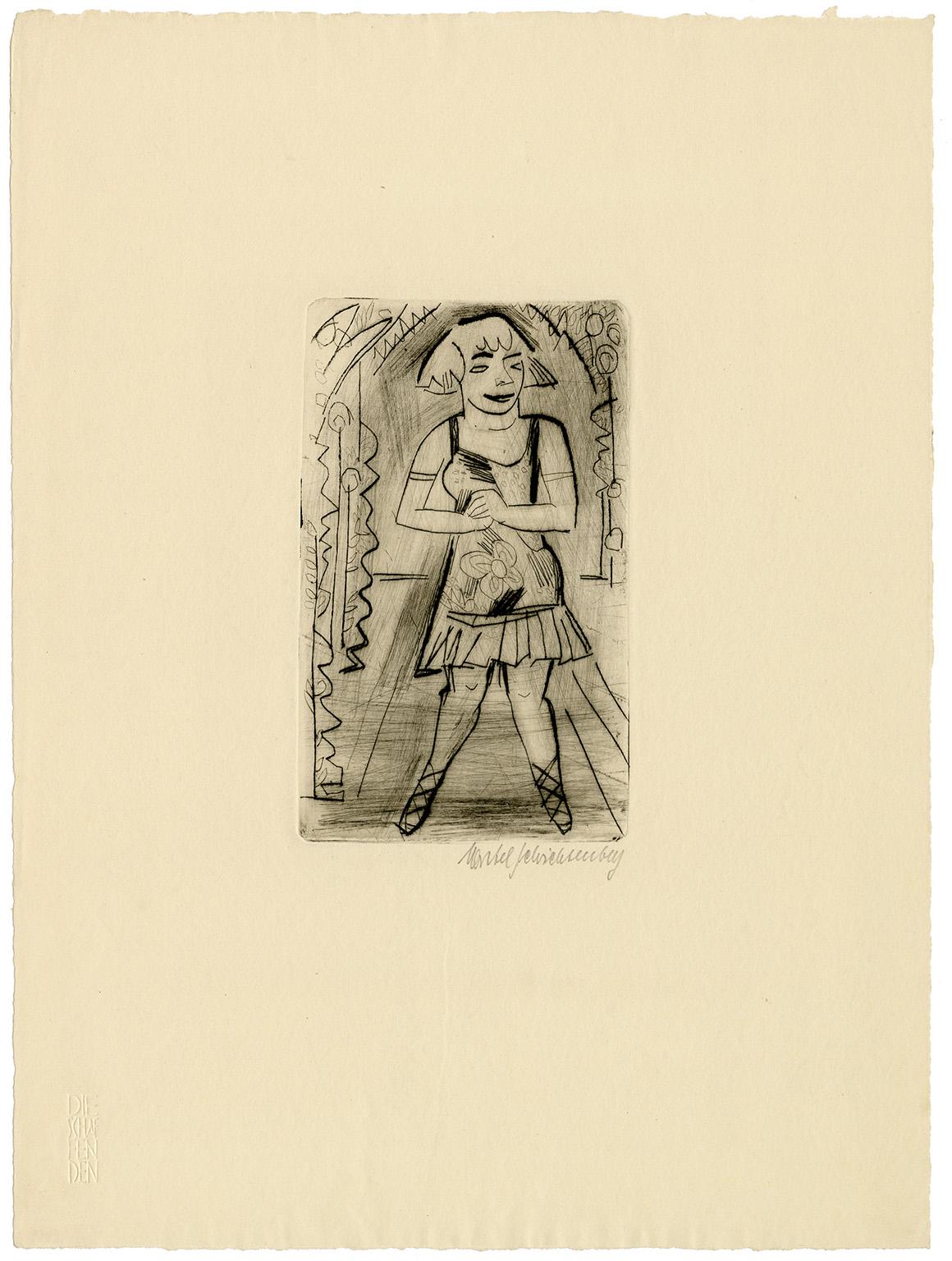'Varietesoubrette, Schwalbennest' also Dancer — 1920s German Expressionism - Print by Martel Schwichtenberg