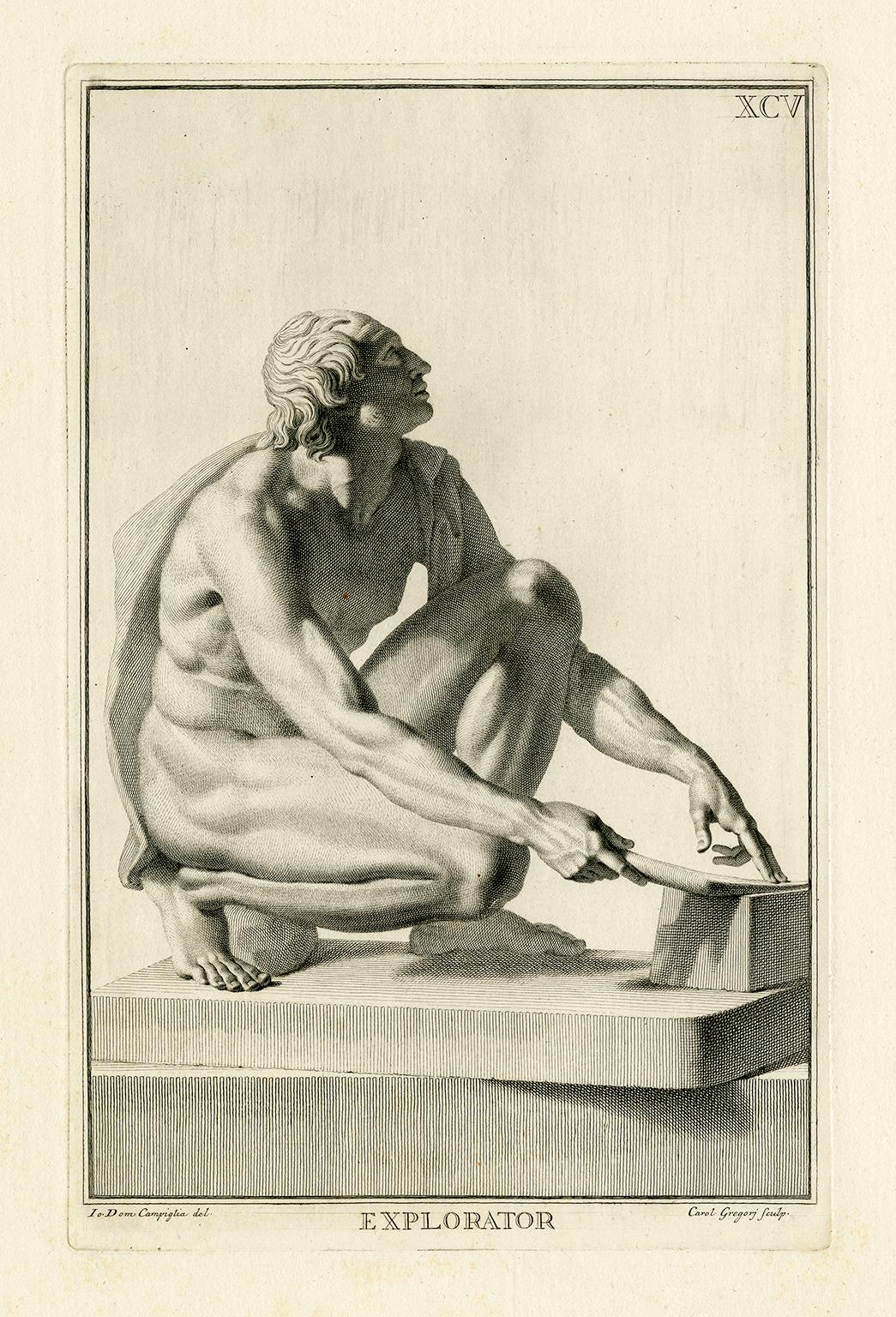 Giovanni Domenico Campiglia Nude Print - Explorator