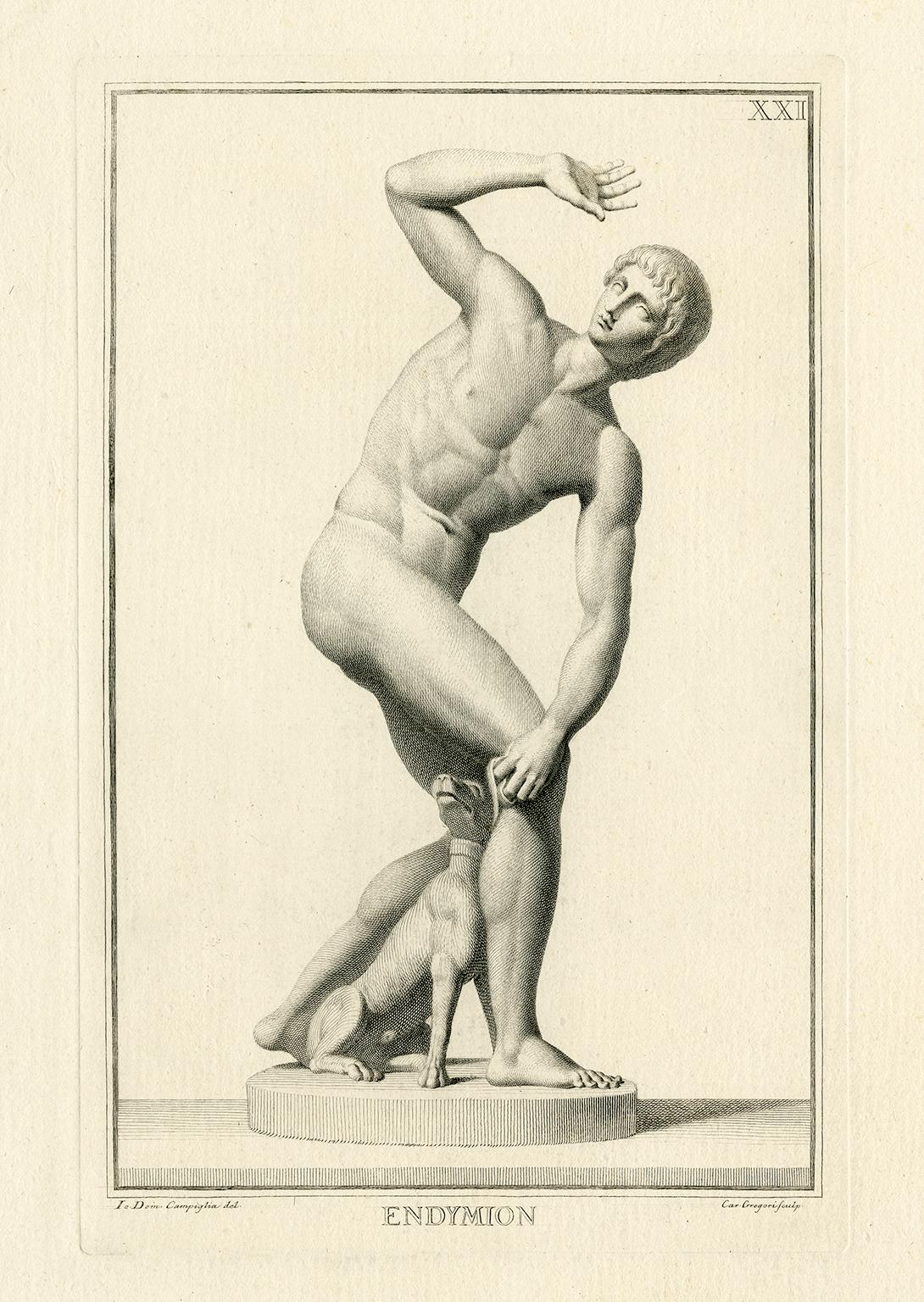 Giovanni Domenico Campiglia Figurative Print - Endymion