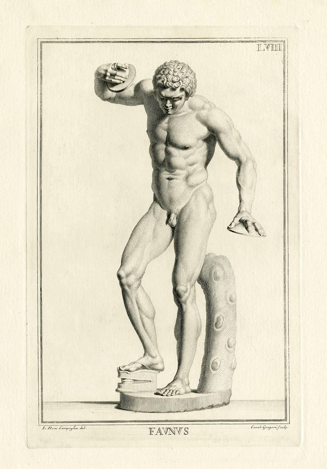 Giovanni Domenico Campiglia Nude Print - Faunus (II)