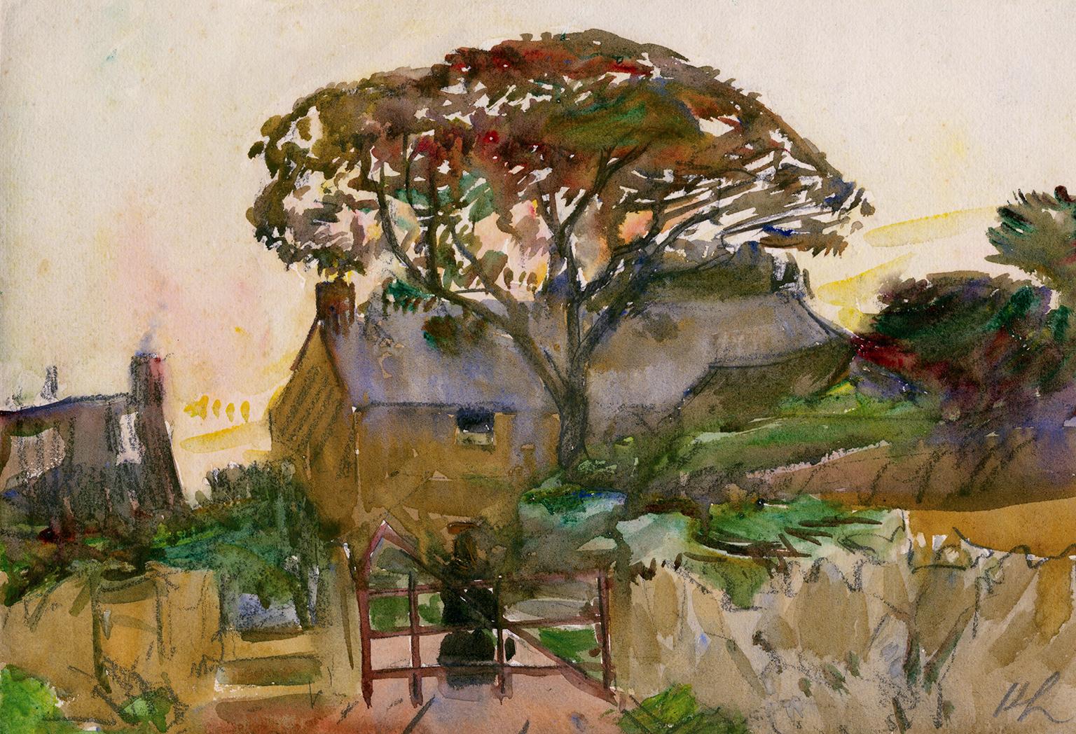 Hayley Lever Landscape Art - English Farmhouse