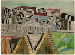 'Central Railroad' — Mid-Century African-American Artist