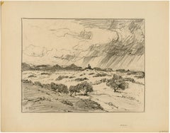 'Storm Clouds (Arizona)' — Early 20th-Century American Impressionism
