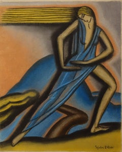 "Dancer "   Pastel   cm 25 x 33  1910ca