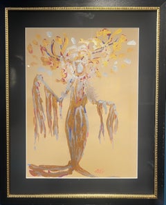 « Studio per costume teatrale » Balletto, Tempera cm. 33 x 25 1950