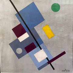 "Composizione geometrica " Tempera su carta cm. 33 x 35 1930 ca