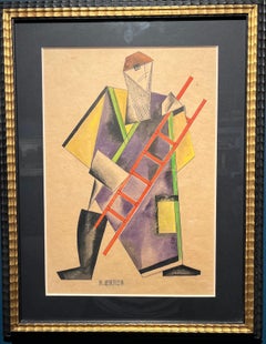 1920s Abstract Drawings and Watercolors