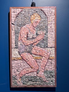 " la conchiglia-Bagnante " Mosaico cm. 44 x 26 1945