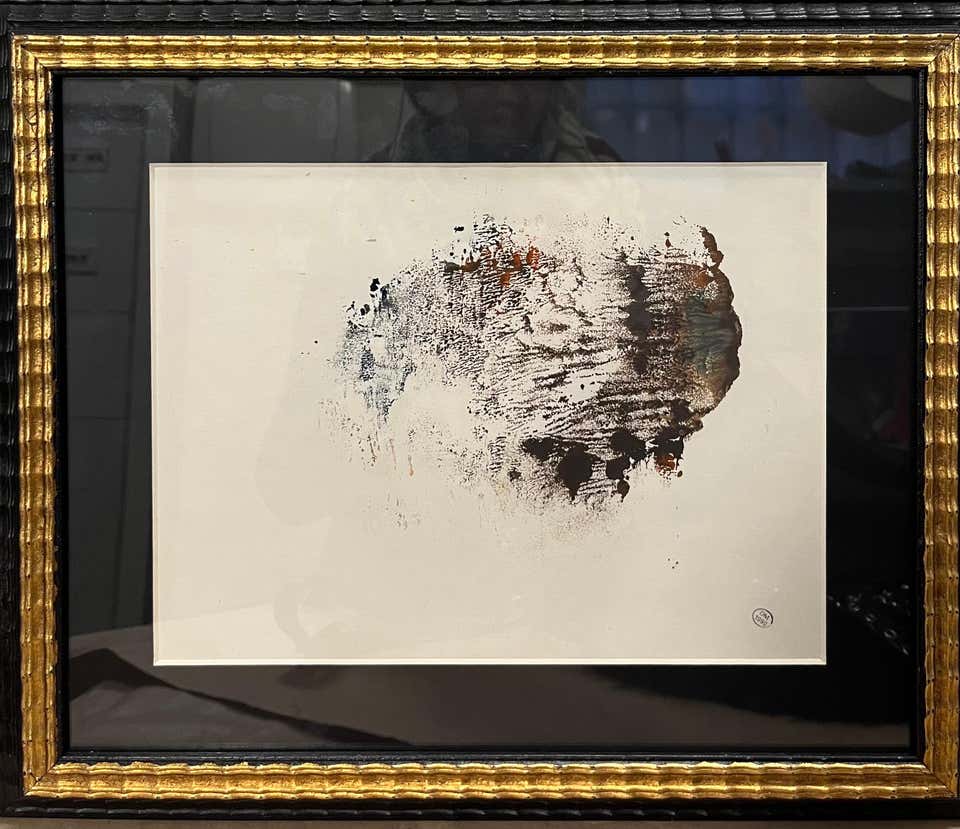 "Abstract composition" mixed media on paper cm. 26 x 20