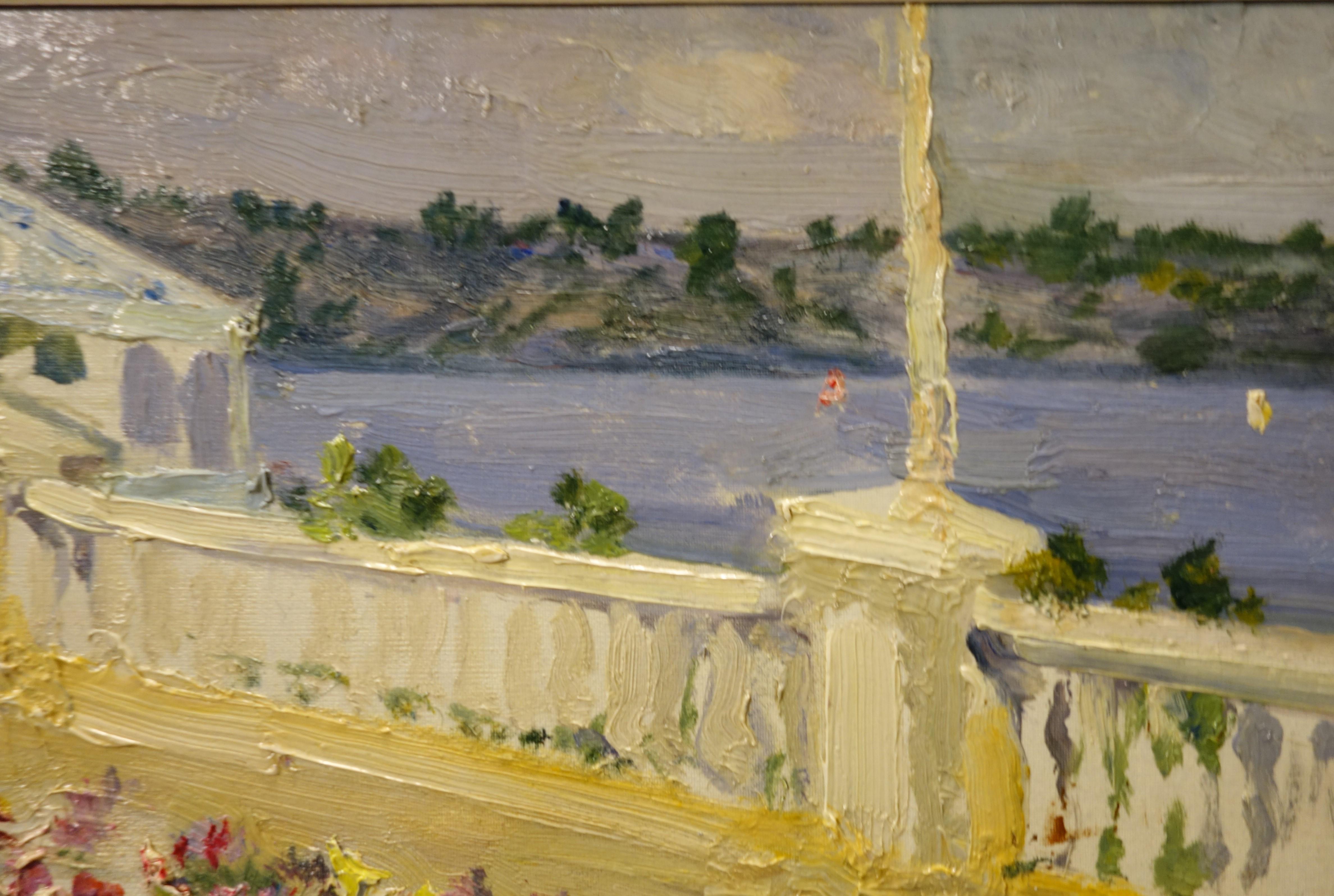 Fiume, fiori, rosa, arte russa, impressionista 
Nikolaj Latyshenko (Artjomovsk, Ucraina, 1937)

Nato in Ucraina nel 1937, ha studiato prima a Saratov e nel 1957 si è iscritto all'Istituto Repin di San Pietroburgo. Nel 1963 fu ammesso all'Academy of