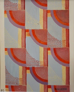composition abstraite -Studio pour le rembourrage ou le tissu  1925  Tempera cm. 28 x 35
