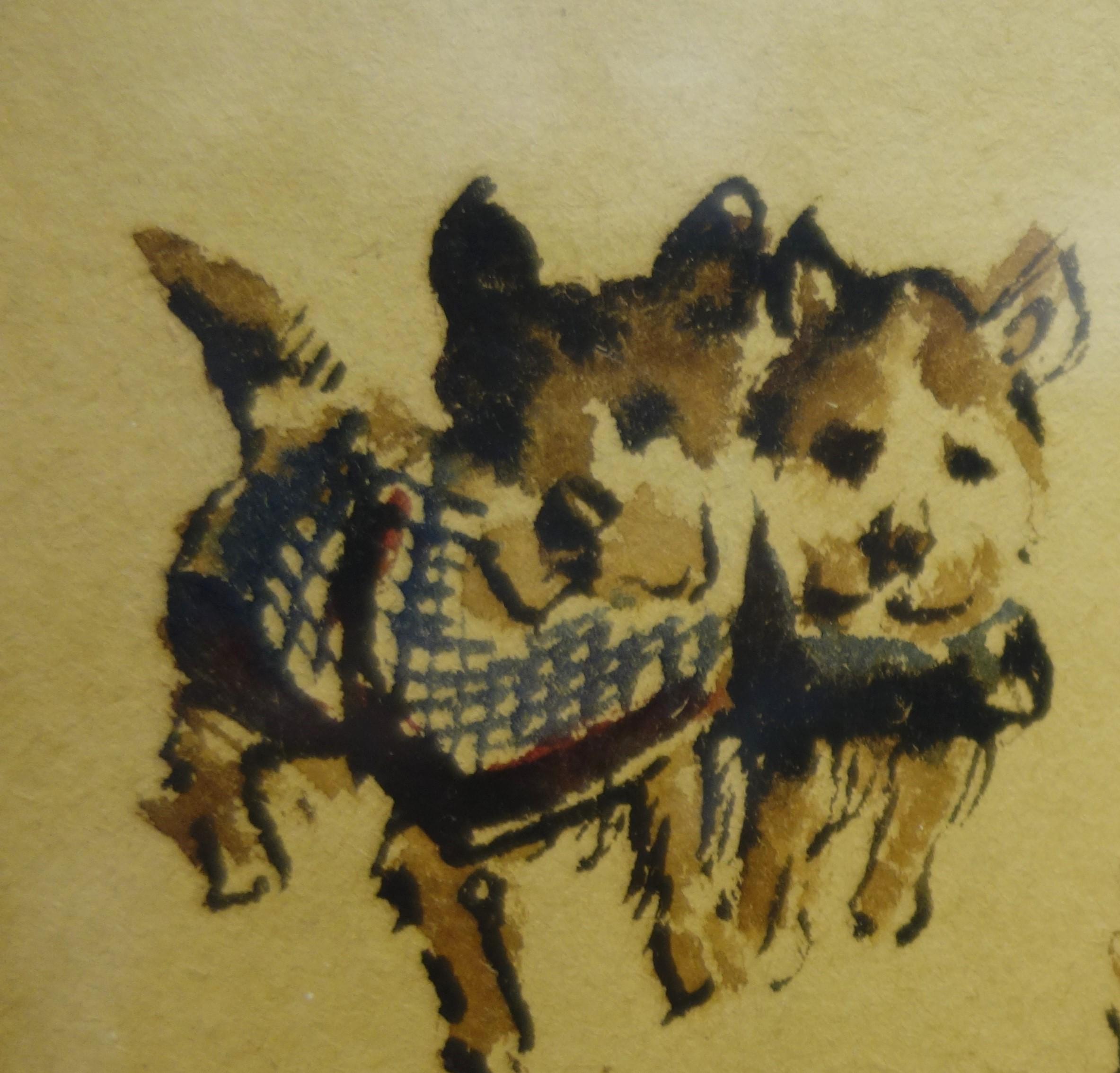 dog and cat watercolor