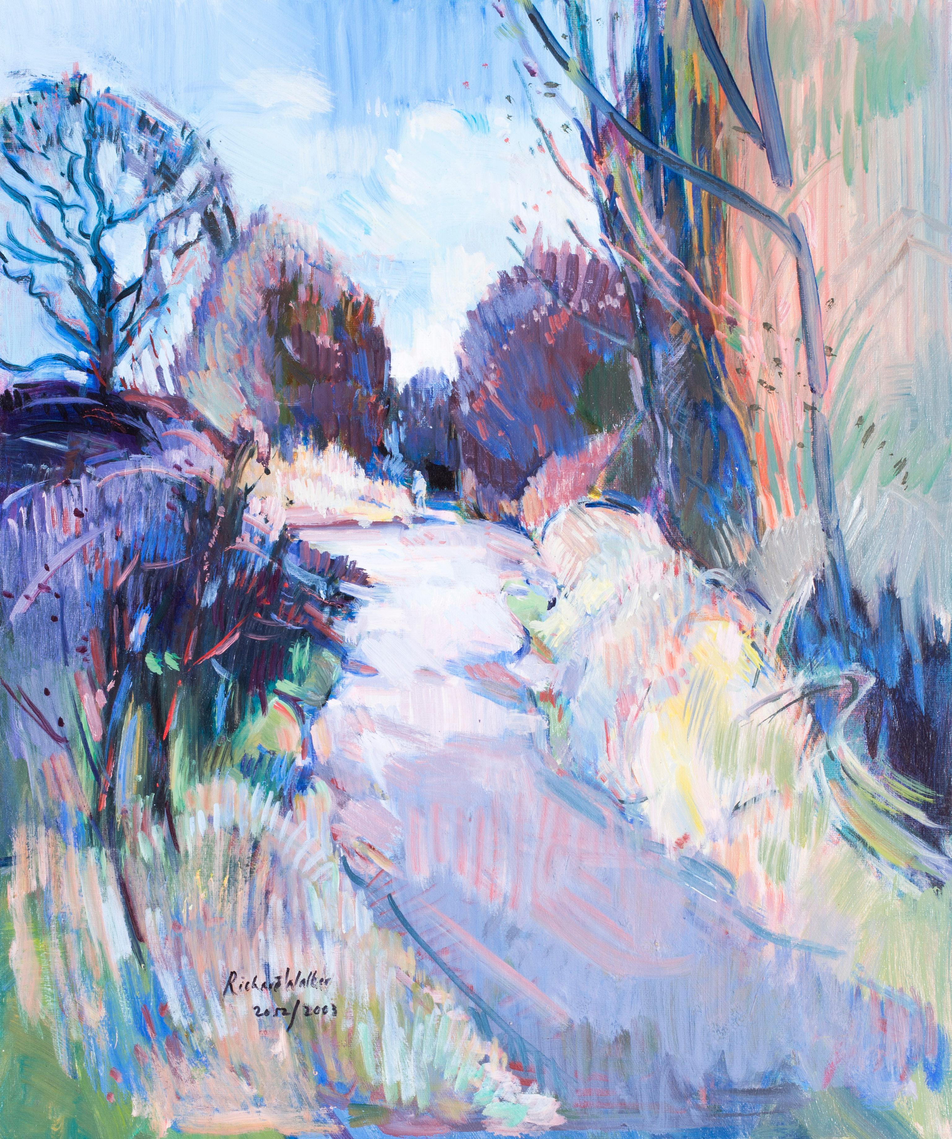 Richard Walker Landscape Painting - A walk in the woods