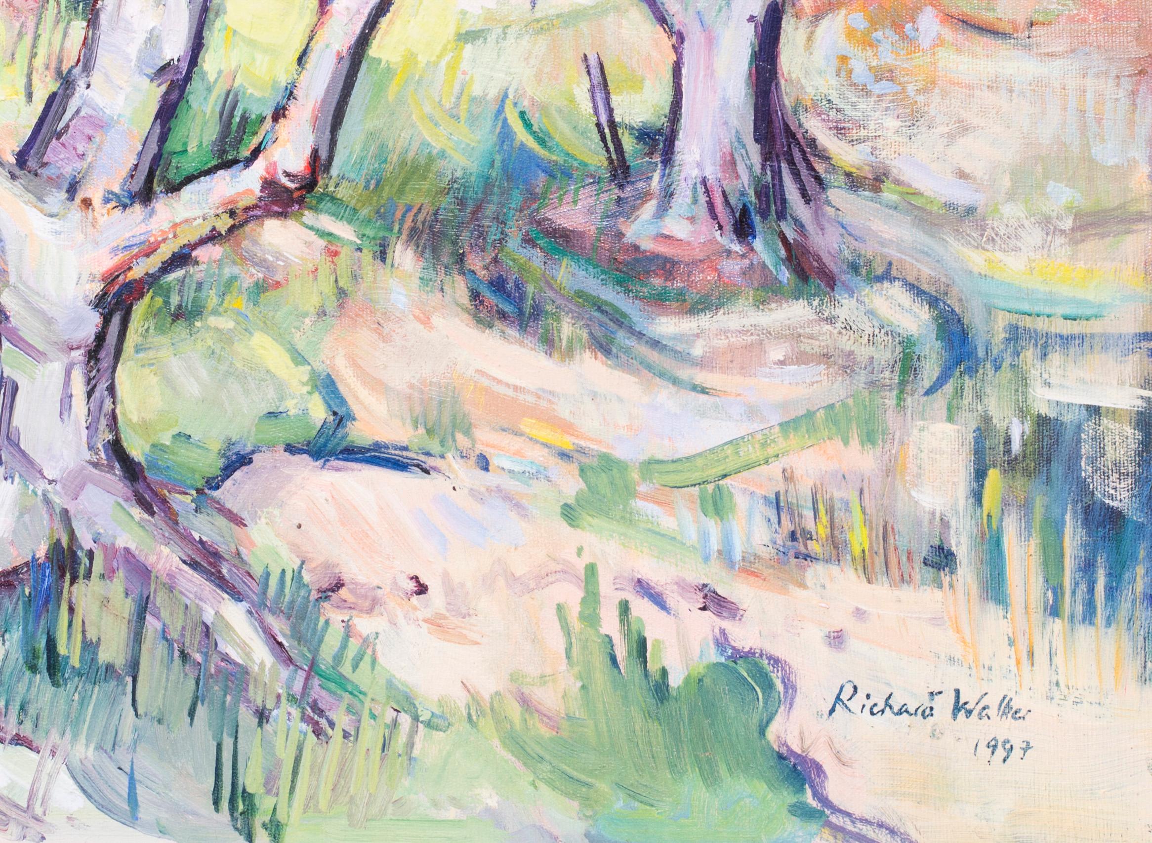 In the orchard - Painting by Richard Walker