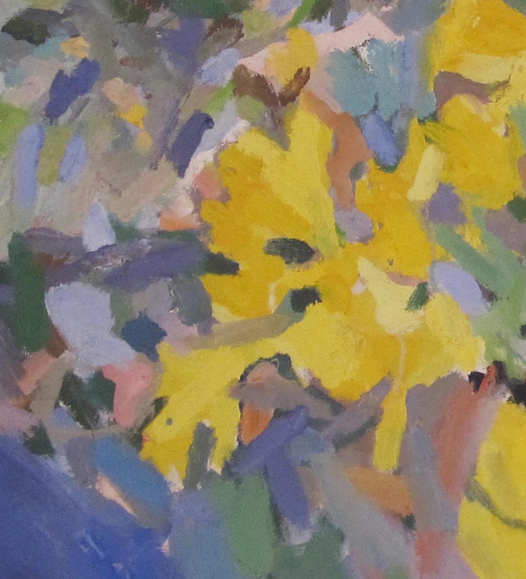 Daffodils - Fauvist Painting by Rosie Montford