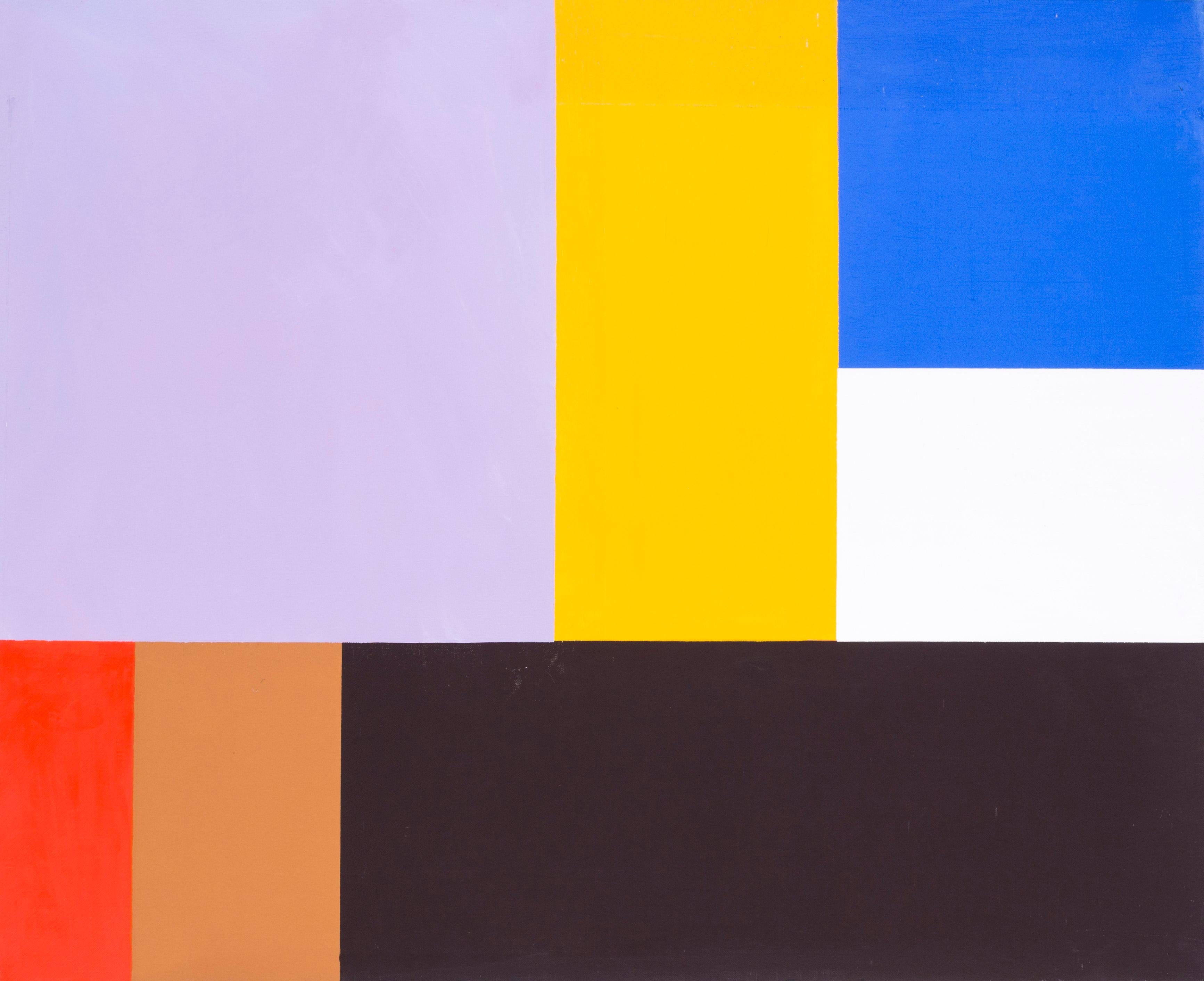 Joel Froment II (French, b. 1938)
Construction, 1982
Acrylic on canvas
Signed and dated (on the reverse)
32 x 39.1/2 in. (81.3 x 100.3 cm.)

A really large, bold and bright abstract work by the great French artist Joel Froment II.  In this later