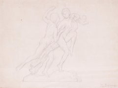 A sculpture study for a pair of classical lovers