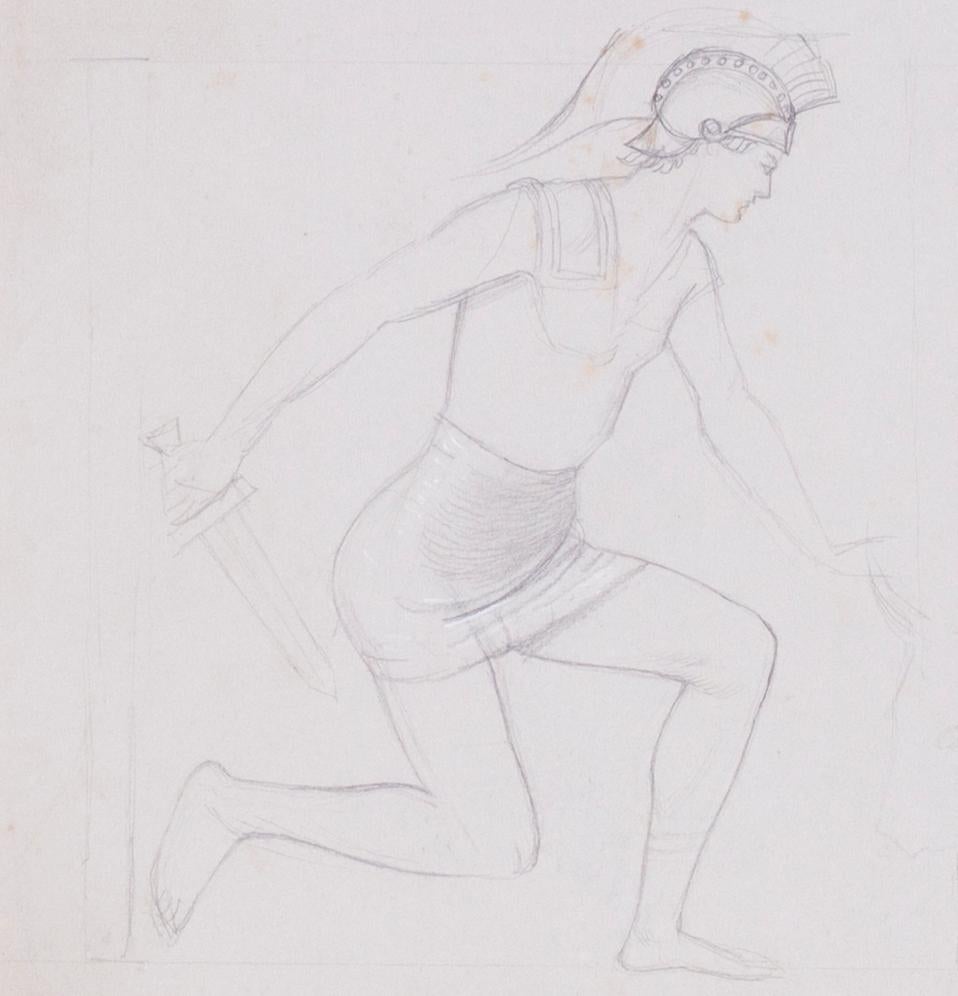 Study for ‘Theseus and the Minotaur’ - Pre-Raphaelite Art by Joseph Edward Southall, RWS, NEAC
